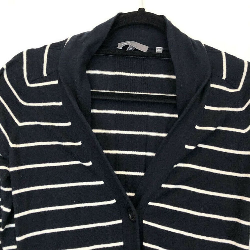 Vince XS Striped Knit Lightweight Long Sweater - Picture 2 of 8